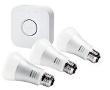 Philips 456210 Hue White and Color Ambiance A19 Bulb Starter Kit 2nd Generation White