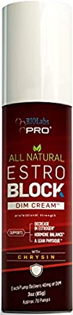 Estrogen Blocker - All Natural EstroBlock DIM Cream - Metabolize Excess Estrogen - Diindolylmethane Hormone Balance Support Topical DIM Supplement for Men Or Women - 3oz