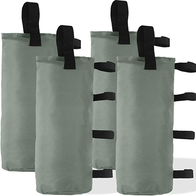 ABCCANOPY 100 LBS Outdoor Pop Up Canopy Tent Gazebo Weight Sand Bag Anchor Kit-4 Pack (Gray)