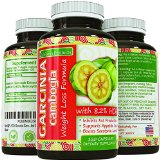 Pure 82 HCA Garcinia Cambogia Extract 1 Premium Formula for Weight Loss and Appetite Suppression - Highest Grade Best Premium Quality - Calcium Free - Guaranted By California Products