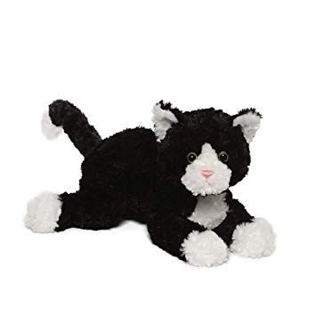 GUND 4061316 14" Sebastian Tuxedo Cat Stuffed Animal Plush Toy, Black/White