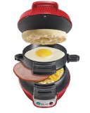 Hamilton Beach 25476 Breakfast Electric Sandwich Maker Red