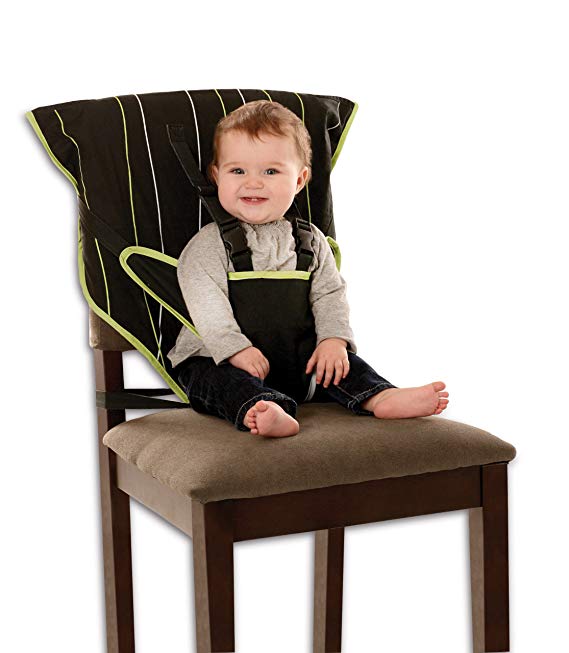 Cozy Cover Easy Seat Portable High Chair (Black) - Quick, Easy, Convenient Cloth Travel High Chair Fits in Your Hand Bag So That You Can Have It With You Everywhere For a Happier, Safer Infant/Toddler