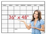Jumbo Wall Calendar Laminated 36 X 48in Month Planner for Home Office School Dry Erase Erasable