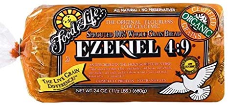 Food For Life Baking Company Food For Life, Ezekiel 4:9 Bread, Original Sprouted, Organic, 24Oz (1 Loaf)