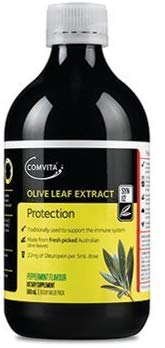 Comvita Olive Leaf Extract, Natural Immune Support, Liquid Health Supplement, Peppermint Flavor, 500mL (16.9 fl oz)
