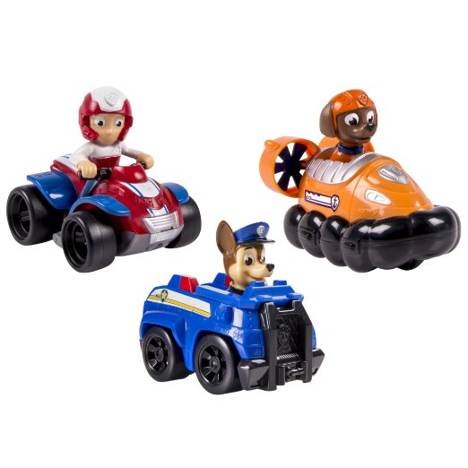 Nickelodeon, Paw Patrol - Rescue Racers 3pk Vehicle Set Chase, Zuma, Ryder