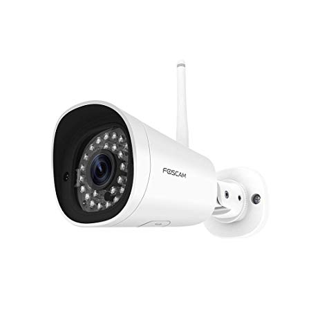 Foscam FI9902P Wireless 1080P Outdoor IP Security Camera - AI Human Detection, Night Vision, External SD Card Slot - View and Playback Remotely Via App/PC - Incl Free Cloud Storage - Works with Alexa