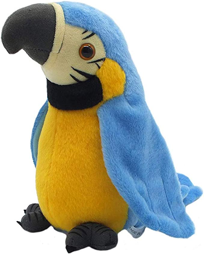 QDD Talking Parrot Repeats What You Say Mimicry Pet Toy Plush Buddy Parrot Children Gift