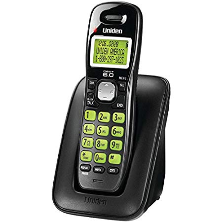 Uniden DECT 6.0 Cordless Phone with Caller ID and Call Waiting - Black (D1364BK)