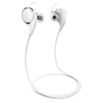 Bluetooth Earphones Wireless-Axion V4.1 Noise Cancelling Sport with Mic/apt-x for Iphone 6, 6 Plus, 5s, 4s Galaxy S6, S5 and Android Phones - White