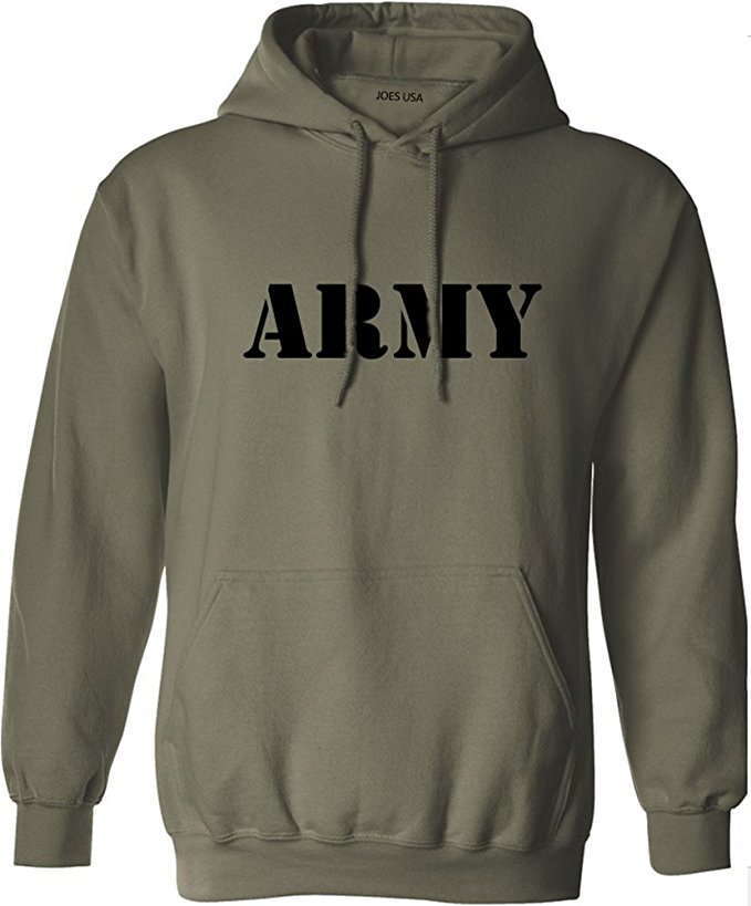 Army Logo Hoodies - Military Style Physical Training Hooded Sweatshirts. S-5XL