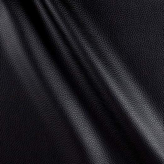 Fabric Cabo Faux Leather Black Yard