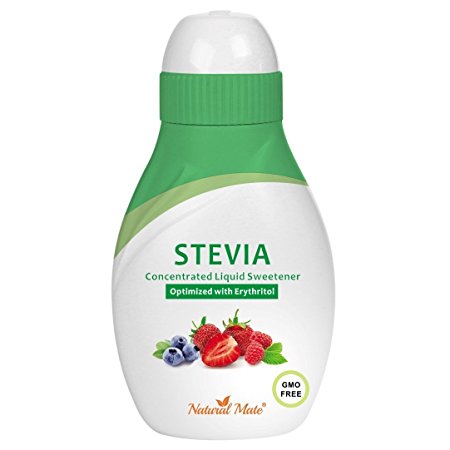 Stevia Concentrated Liquid Sweetener (Optimized with Erythritol) 1.33 FL OZ (37 mL)