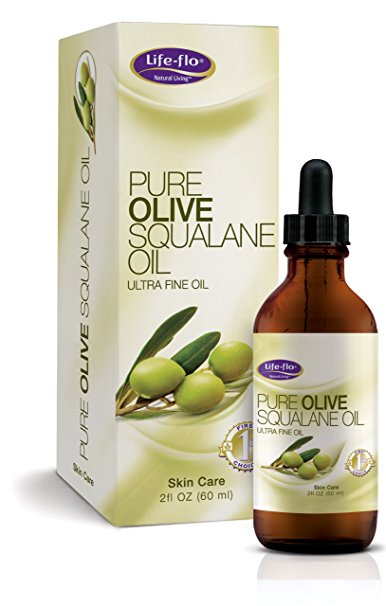 Life-Flo Pure Olive Squalane Oil, 2 Ounce