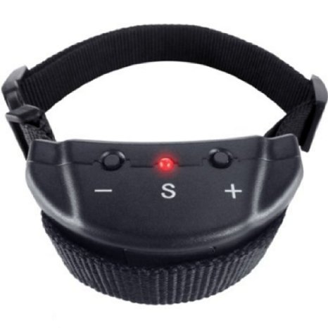 [New Model] Vastar Dog No Bark Collar Electric Anti Bark Shock Control with 7 Levels Button Adjustable Sensitivity Control, Stimulation of No Harm Warning Beep and shock, for 15-120 Pounds Dogs