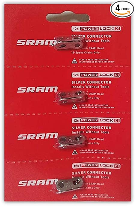 SRAM AXS PowerLock Chain Connector 12-Speed Road Chain Link w Decal - Available in 2-Pack and 4-Pack