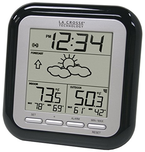 La Crosse Technology WS-9133BK-IT Wireless Forecast Station, Black