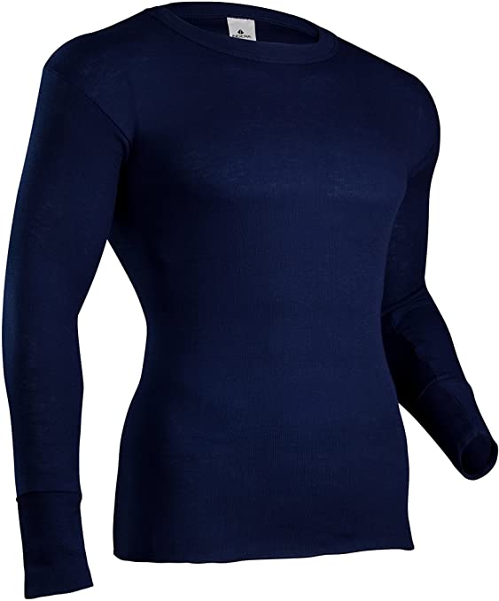 Indera Men's Polypropylene Performance Rib Knit Thermal Underwear Top