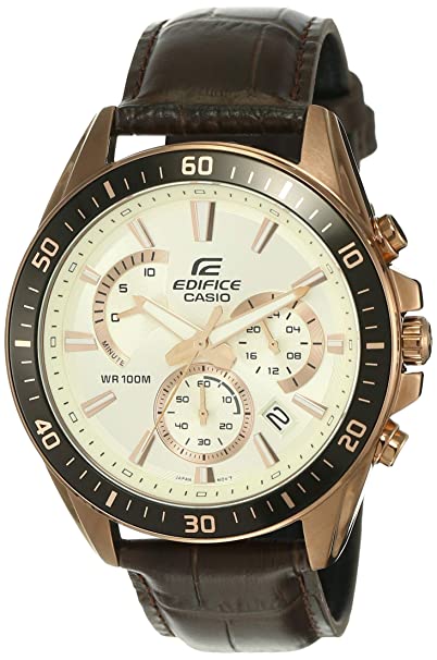 Casio Edifice Analog White Dial Men's Watch - EFR-552GL-7AVUDF (EX359)