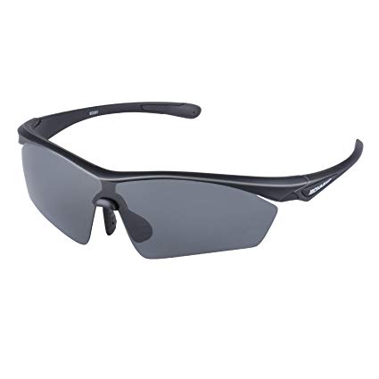 BONMIXC Polarized Sunglasses for Men, Unbreakable Frame & Lens 100% UV400 Blocking & Glare Eliminating