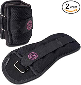 TNT Pro Series Ankle Weights for Women, Men, and Kids - Choice of 2lb, 4lb, and 6lb Adjustable Ankles Weight Set - Wrist and Leg Weights Best for Exercise, Fitness, Walking, Jogging, Workout