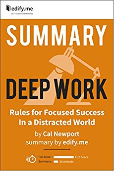 Summary of 'Deep Work' by Cal Newport. (2 Summaries in 1: In-Depth Summary and Bonus 2-Page PDF.)