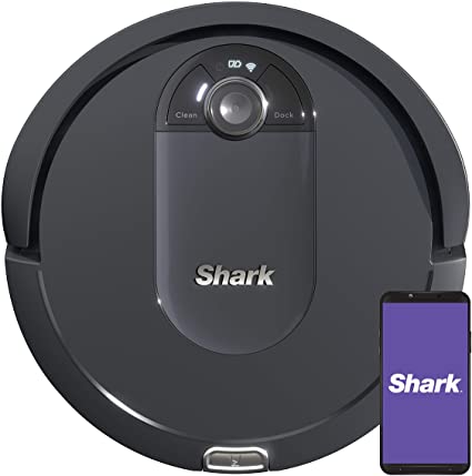 Shark IQ Robot Vacuum AV992 Row Cleaning, Perfect for Pet Hair, Compatible with Alexa, Wi-Fi, Black