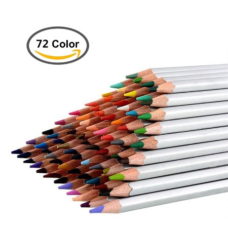 Ecocity 72-color Colored Pencils Drawing Pencils for SketchSecret Garden Coloring BookNot Included