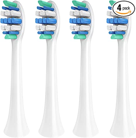 Toothbrush Replacement Heads, Compatible with All Phillips Sonicare Snap-On Electric Toothbrushes