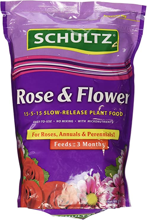 Schultz Spf48410 Rose & Flower Slow-Release Plant Food, 15-5-15, 3.5 Lbs