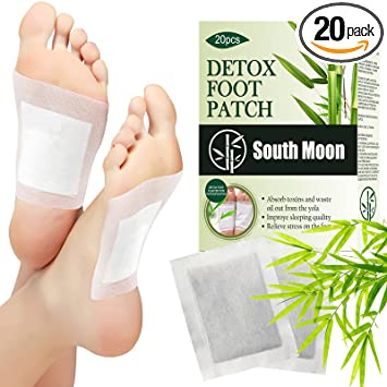 Detox Foot Patches, 20 Pcs Deep Cleansing Foot Pads Body Toxin Removal Stickers for Stress Relief, Feet Care, Metabolism Promotion