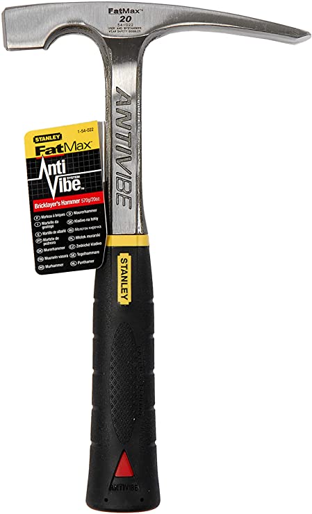 Stanley 1-54-022 Brick Hammer"Antivibe", Black/Silver