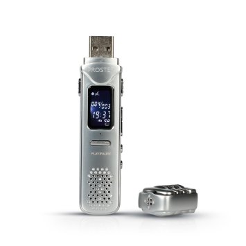 USB Voice Recorder, Proster Rechargeable Digital Mini Dictaphone,8GB Voice Activated Recorder for Lectures, Meetings,Interviews, Recording Time Up to 90 Hours