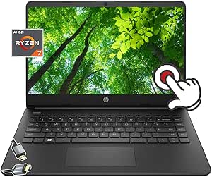 HP 14" Touchscreen Thin and Light Laptop | AMD Ryzen 7 5700U (&gt;i7-1255U) | Wi-Fi | Bluetooth | Win11 Black W/HDMI (16GB RAM | 512GB SSD)