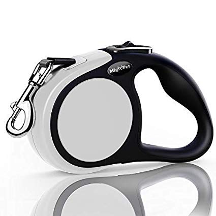 MigooPet Durable Retractable Dog Leash-16ft Walking Leash-2 Sizes Retractable Leash for Small to Large Dogs up to 45/115lbs,Upgraded Lock System,Non Slip Rubbery Grip,Tangle Free