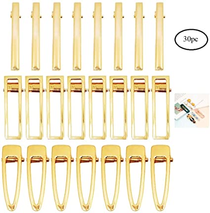 30 PC Flat Hair Barrette,Blank Hair Clips, DIY Hair Pin for Resin Molds - DIY Crafts, Add Bows & Beads, Jewelry Making，Metal Alligator Clip for Hair Care Styling Tools, Women Styling