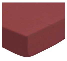 SheetWorld Fitted Crib / Toddler Sheet - Solid Burgundy Woven - Made In USA