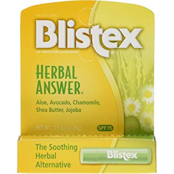 Blistex Herbal Answer Lip Balm Spf 15 .15oz (Pack of 6)