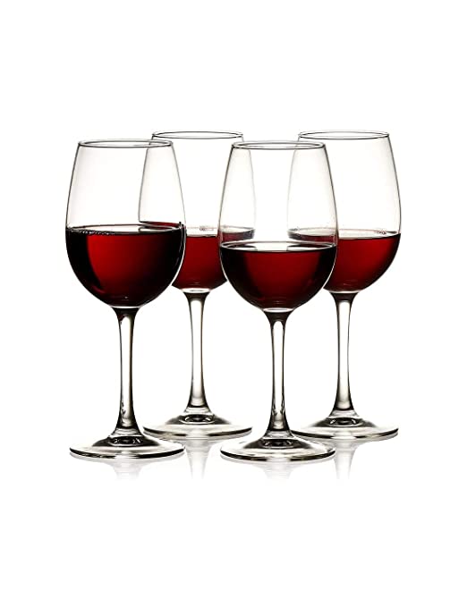 Prime Shop Red Wine Glasses Set of 2, 3, 4, 6, 8 | Whisky Glass, Clear, 400 ml | Set of (3)