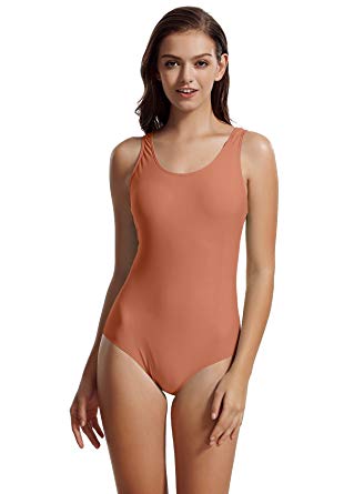 zeraca Women's Sport Racerback One Piece Swimsuit Swimwear