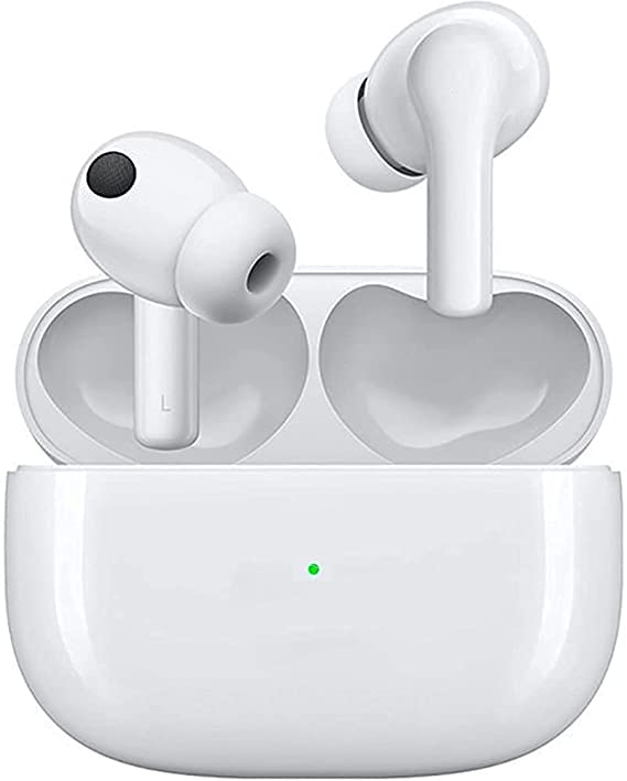 Wireless Earbuds Bluetooth Earbuds with Bass Sounds IPX6 Charging Case Waterproof Sports Headphones with Mic Touch Control 24H Playtime for Home Office (WHITE1)