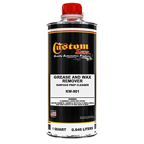 Custom Shop KW901-QT Automotive Grease and Wax Remover Surface Prep Cleaner for before painting