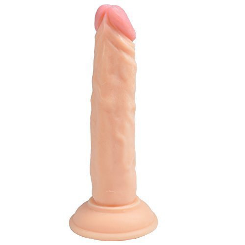 Tracy's Dog® Playboy 6.5 Inch Lifelike Flesh Simulation Dildo Flexible Realistic Silicone Dildo Suction Cup Harness Compatible