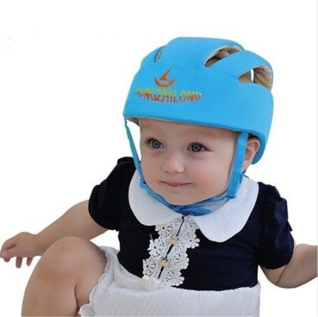 Adjustable Baby Toddler Safety Helmet Hat Head Protection Blue
