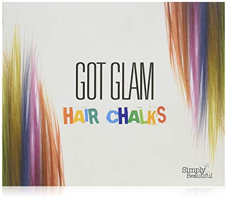 Hair Chalks Set For Halloween by Got Glam - 24 Temporary Hair Chalks For Instant, Non-Permanent Colour: Perfect for Halloween Dress-Up, Parties, Summer Festivals and Occasions