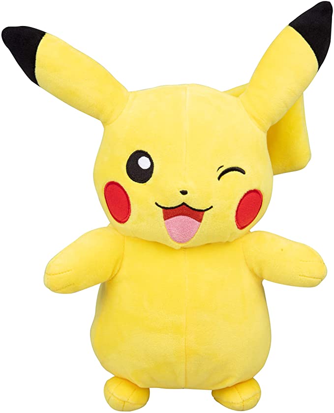 Pokémon Pikachu Plush Stuffed Animal - Winking - Large 12"