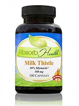Milk Thistle Extract (80% Silymarin) | 500mg 100 Capsules | Powerful Liver Detox Supplement