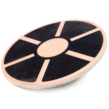 MeSha Wooden Balance Board(15.5 Inches) - Round - Made of High-Quality Wood - Perfect for Surf Training - Balancing - Rehab - Home Use Wobble Trainer
