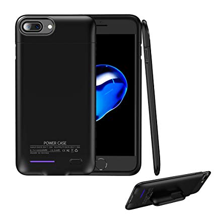 Battery case for iPhone 7 Plus/6 Plus/6s Plus/8 Plus, 4200mAh Protable Protective Charging Case, Rechargeable External Battery Power Charger Case Compatible with iPhone 7 Plus/6 Plus/6s Plus/8 Plus(5.